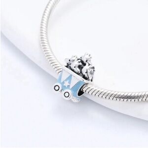 Pandora Silver Woodstock train Charm Sterling silver